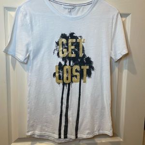 White Victoria’s Secret Get Lost Tee